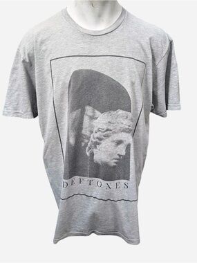Rare Vintage Deftones Men’s XL Grey Statue Tee - Worn in, see pics